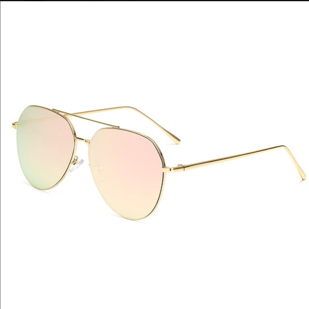 2018 rose gold color mirrored sunglasses - Picture 2 of 2